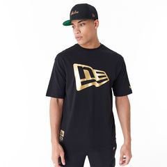 New Era Flag Black Oversized T-Shirt Black 60435390 60435390