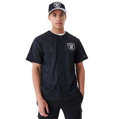 NEW ERA LAS VEGAS RAIDERS NFL BLACK MESH JERSEY T-SHIRT BLACK 60435386 60435386