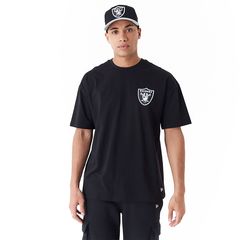 NEW ERA LAS VEGAS RAIDERS NFL DROP SHOULDER OVERSIZED T-SHIRT BLACK 60435374 60435374