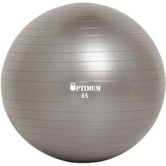 Μπάλα Γυμναστικής 65cm (Γκρι) Anti-Burst 1100gr OPTIMUM