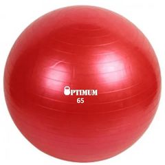 Gym Ball 65cm (Κόκκινη) Anti-Burst 1100gr OPTIMUM