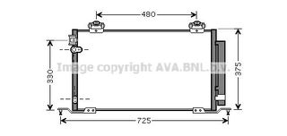 Ψυγείο A/C (Εξωτερικό) TOYOTA AVENSIS Sedan / 4dr 2003 - 2006 ( T250 ) 2.0 (AZT250_)  ( 1AZ-FSE  ) (147 hp ) Βενζίνη #023206430