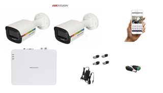 ΣΕΤ  1x HIKVISION - DS-7104HGHI-K1(S)  2 x HIKVISION -DS-2CE10DF8T-F  1)μετασχηματιστής 2Α 12VOLT  BNC ΕΙΚΟΝΑΣ & ΤΡΟΦΟΔΟΣΙΑΣ