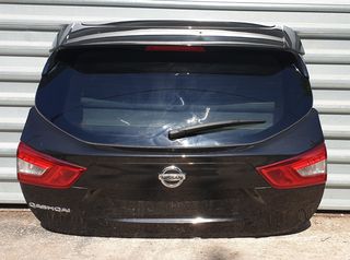 NISSAN QASHQAI 2014-2021 ΤΖΑΜΟΠΟΡΤΑ ΠΙΣΩ ΚΟΜΠΛΕ ΜΕ ΦΑΝΑΡΙΑ(ΜΑΥΡΟ)