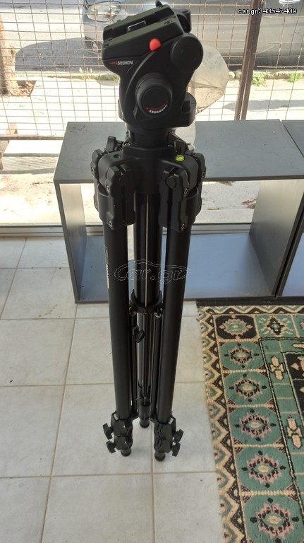 Manfrotto super pro tripod + manfrotto 503hdv