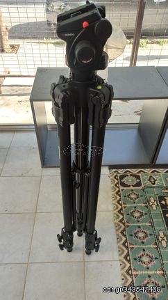 Manfrotto super pro tripod + manfrotto 503hdv