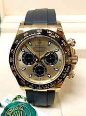 Rolex Replica Cosmograph Daytona Gold 40mm Oysterflex