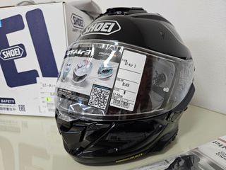 Shoei gtr 3 μαύρο γυαλιστερo medium + ενδοεπικοινωνία sena slr 3 