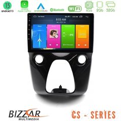 Bizzar CS Series 4Core Android13 2+32GB Toyota Aygo | Citroen C1 | Peugeot 108 Navigation Multimedia 10"