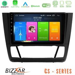 Bizzar CS Series 4Core Android13 2+32GB BMW 1Series E81/E82/E87/E88 (AUTO A/C) Navigation Multimedia Tablet 9"