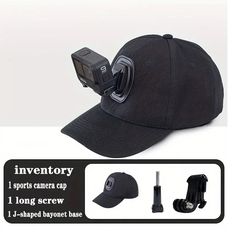 Βάση Κάμερας Gopro Σε Καπέλο Μαύρο χρώμα Remedios