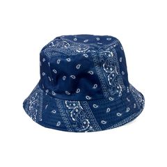 Bucket καπέλο διπλής όψεως Paisley Print Indigo  - TDA01-XC-7-BL