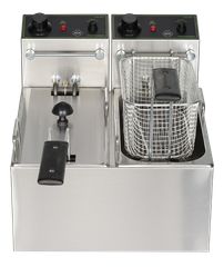 Φριτέζα Ηλεκτρική Διπλή 4+4ltr F40C N&Μ ΜΙΧΑΗΛΙΔΗΣ-thumb-1