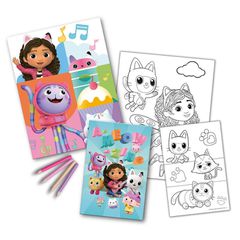Gabbys Dollhouse coloring set with notebook-thumb-1