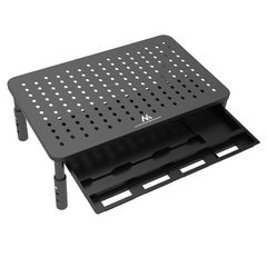 Maclean MC-946 Monitor Laptop Stand 13" - 32" 3-Level Height Adjustment with Drawer up to 20kg Sturdy Vented