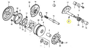 Πειράκι Ελατηρίου Μανιβέλας Honda NH.50 Lead 28282GA7000