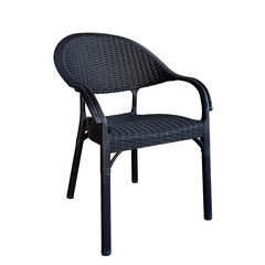 Καρέκλα Κήπου ArteLibre Eco Μαύρο Ανακυκλωμένο PP 59x55x84cm