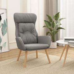 Πολυθρόνα Relax Ανοιχτό Γκρι Υφασμάτινη 341290