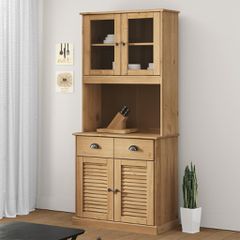 Βιτρίνα VIGO 78 x 40 x 175 εκ. από Μασίφ Ξύλο Πεύκου 3188301