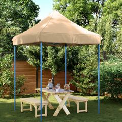 Τέντα Εκδηλώσεων Πτυσσόμενη Pop-Up Μπεζ 200x200x306 εκ. 4004983