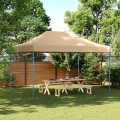 Τέντα Εκδηλώσεων Πτυσσόμενη Pop-Up Μπεζ 440x292x315 εκ. 4004959