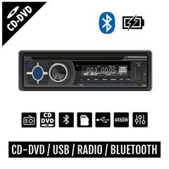 Radio CD DVD MP3 αυτοκινήτου με USB, Bluetooth, microSD Card, RDS (1-DIN mic ανοιχτή ακρόαση equalizer ράδιο μικρόφωνο ηχοσύστημα 1DIN OEM 1DIN ραδιόφωνο 4x60W universal αμάξι radioUSB radiocd radio-c