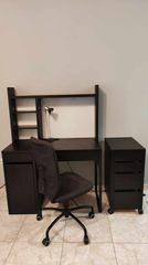 Γραφείο + Συρταριέρα + Καρέκλα IKEA