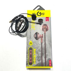 ΑΚΟΥΣΤΙΚΑ HANDS FREE ΑΔΙΑΒΡΟΧΑ 3.5mm ΜΑΥΡΟ-ΧΡΥΣΟ KS-80 KLGO