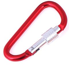 ΜΠΡΕΛΟΚ CARABINER 7,2cm ΜΕ ΑΣΦΑΛΕΙΑ ΚΟΚΚΙΝΟ