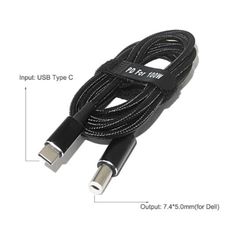 Καλώδιο Τροφοδοσίας - Power Adapter Charging Cable USB Type-C Converter to 7.4mm*5.0mm 45W 65W 90W 100W for Dell ( Κωδ.1-DCCRD049 )