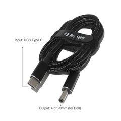 Καλώδιο Τροφοδοσίας - Power Adapter Charging Cable USB Type-C Converter to 4.5mm*3.0mm 45W 65W 90W 100W for Dell ( Κωδ.1-DCCRD052 )