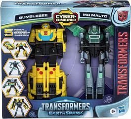 Hasbro Transformers Earthspark: Cyber-Combiner - Bumblebee Mo Malto Action Figures (F8439)