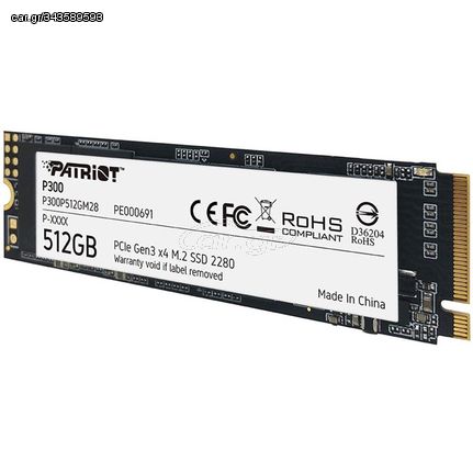 SSD PATRIOT P300P512GM28 P300 512GB NVME M.2 2280 PCIE GEN3 X4