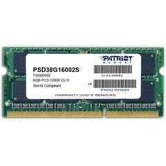 RAM PATRIOT PSD38G16002S 8GB SO-DIMM SIGNATURE DDR3 PC3-12800 1600MHZ