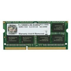 RAM G.SKILL F3-10666CL9S-8GBSQ 8GB SO-DIMM DDR3 PC3-10666 1333MHZ