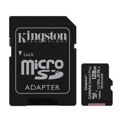 KINGSTON SDCS2/128GB CANVAS SELECT PLUS 128GB MICRO SDXC 100R A1 C10 CARD + SD ADAPTER