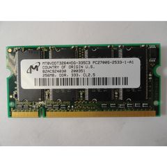 SO-DIMM DDR1 MT8VDDT3264HDG-335C3 512MB (2X256MB) PC2700 (333MHZ)