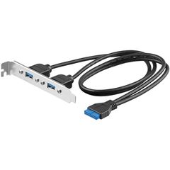 SLOT BRACKET 2PORT USB3 95369