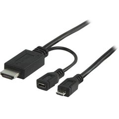 Καλώδιo MHL αρσ. - HDMI + USB B micro θηλ