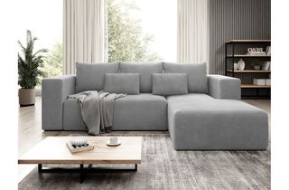 Γωνιακός καναπές - Κρεβάτι Striper με αποθηκευτικό χώρο, 255x161x91cm, Γκρι - Δεξιά Γωνία - PL7654
