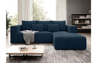 Γωνιακός καναπές - Κρεβάτι Striper με αποθηκευτικό χώρο, 255x161x91cm, Μπλε - Δεξιά Γωνία - PL2376