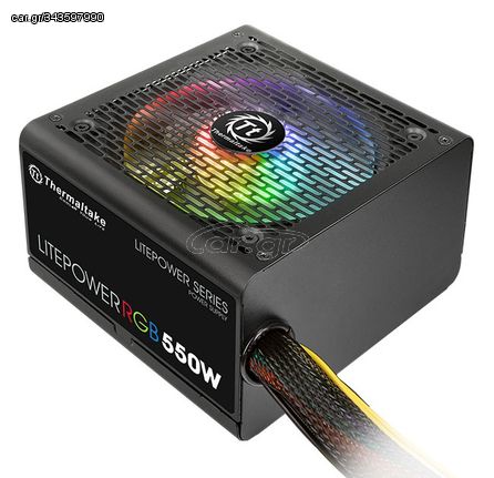 THERMALTAKE τροφοδοτικό PC Litepower RGB, 550W, Non Modular, Active PFC