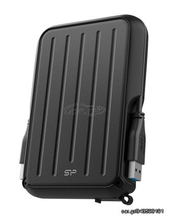 SILICON POWER εξωτερικός HDD Armor A66, 4TB, USB 3.2, μαύρος