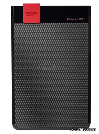 SILICON POWER Εξωτερικός HDD 4TB Diamond D30 D3L, USB 3.1, Black