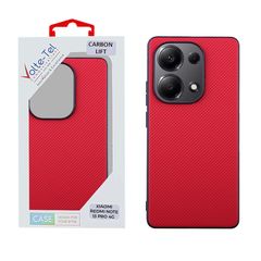 VOLTE-TEL ΘΗΚΗ XIAOMI REDMI NOTE 13 PRO 4G 6.67" CARBON LIFT FULL CAMERA PROTECTION RED