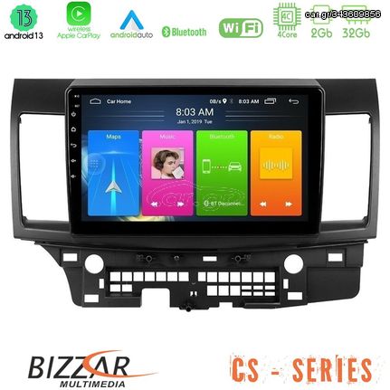 Bizzar CS Series 4Core Android13 2+32GB Mitsubishi Lancer 2008 – 2015 Navigation Multimedia Tablet 10"