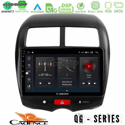 Cadence QG Series 8Core Android13 4+64GB Mitsubishi ASX Navigation Multimedia Tablet 10"