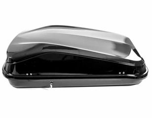 Μπαγκαζιέρα οροφής Junior Easy 132x78x36cm με μονόπλευρο άνοιγμα και κλειδί, 320 λίτρα - μαύρη γυαλιστερή