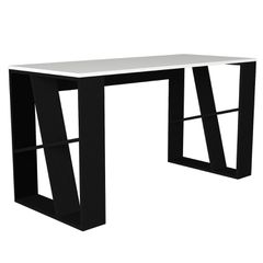 Γραφείο ArteLibre Simi Μαύρο/Λευκή Επιφάνεια 140x60x74cm - 14410071