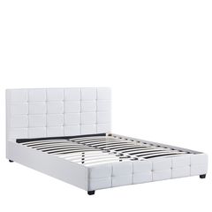 Κρεβάτι ArteLibre ABELIA Λευκό PU (για στρώμα 160x200cm) - 14920001